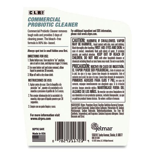 Commercial Probiotic Cleaner, Lemon Scent, 32 oz Spray Bottle, 6/Carton. Picture 3