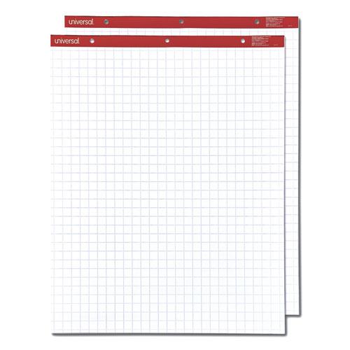 Easel Pads/Flip Charts, Quadrille Rule (1 sq/in), 27 x 34, White, 50 Sheets, 2/Carton. Picture 1
