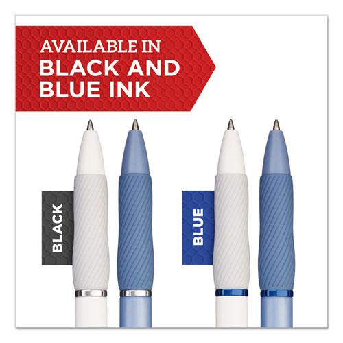 S-Gel Fashion Barrel Gel Pen, Retractable, Medium 0.7 mm, Black Ink, Frost Blue Barrel, Dozen. Picture 6