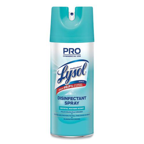 Disinfectant Spray, Crystal Waters, 12.5 oz Aerosol Spray, 12/Carton. Picture 1