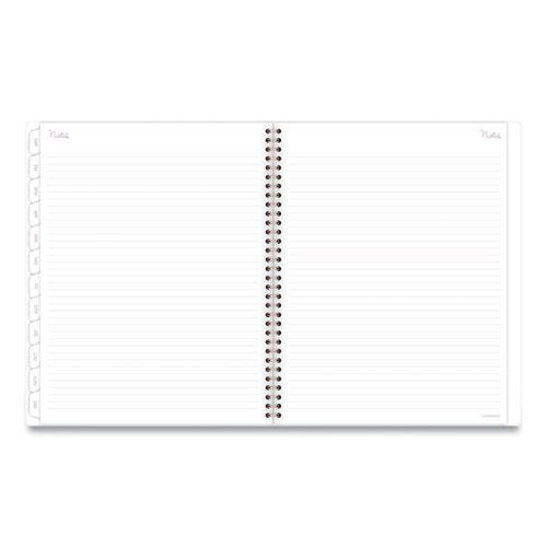 Mina Weekly/Monthly Planner, Main Floral Artwork, 11 x 8.5, White/Violet/Peach Cover, 12-Month (Jan to Dec): 2024. Picture 7