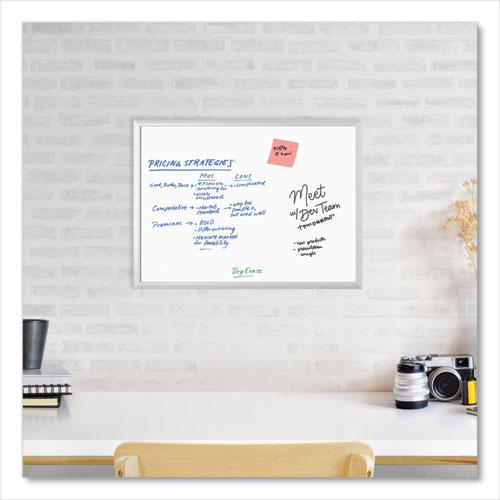 Melamine Dry Erase Board, 23 x 17, White Surface, Silver Frame. Picture 2