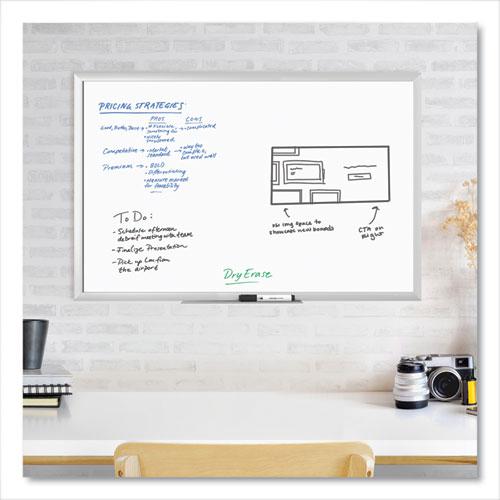 Melamine Dry Erase Board, 35 x 23, White Surface, Silver Frame. Picture 3