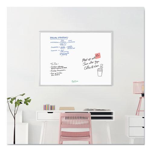 Melamine Dry Erase Board, 47 x 35, White Surface, Silver Frame. Picture 2