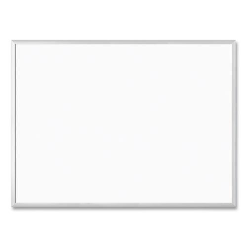 Melamine Dry Erase Board, 47 x 35, White Surface, Silver Frame. Picture 3
