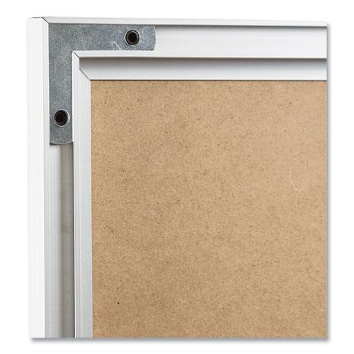 Magnetic Dry Erase Board with Aluminum Frame, 23 x 17, White Surface, Silver Frame. Picture 4