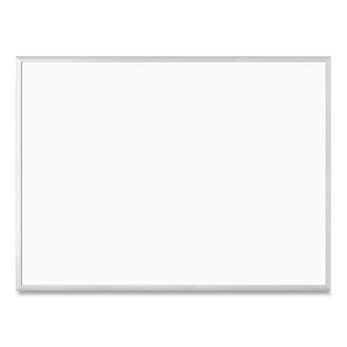 Magnetic Dry Erase Board with Aluminum Frame, 47 x 35, White Surface, Silver Frame. Picture 4