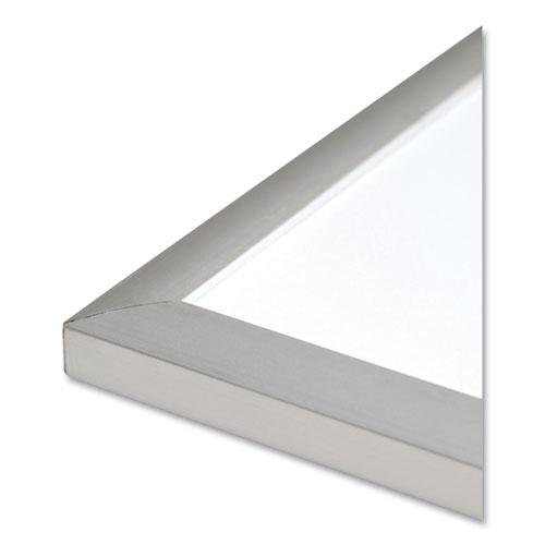 Magnetic Dry Erase Board with Aluminum Frame, 70 x 47, White Surface, Silver Frame. Picture 2