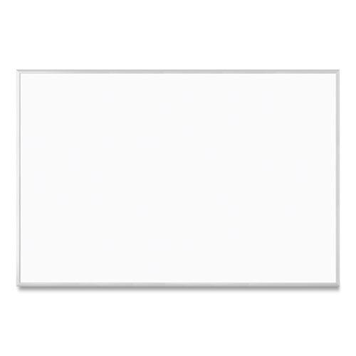 Magnetic Dry Erase Board with Aluminum Frame, 70 x 47, White Surface, Silver Frame. Picture 4
