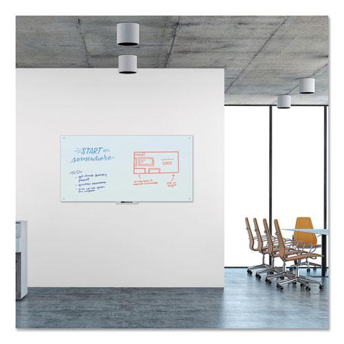 Glass Dry Erase Board, 70 x 35, White Surface. Picture 2
