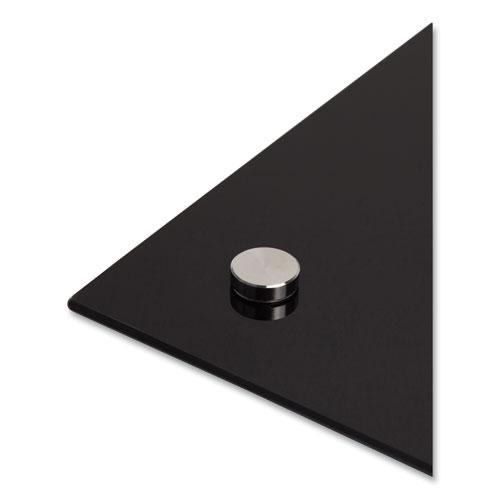 Glass Dry Erase Board, 47 x 35, Black Surface. Picture 3