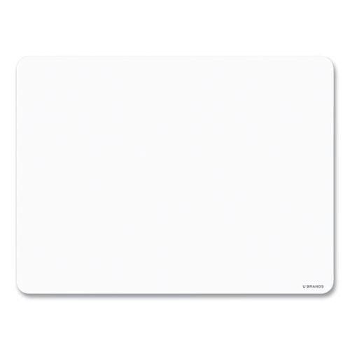 Double-Sided Dry Erase Lap Board, 12 x 9, White Surface, 10/Pack. Picture 3
