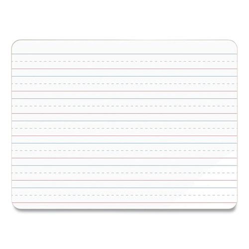 Double-Sided Dry Erase Lap Board, 12 x 9, White Surface, 10/Pack. Picture 5
