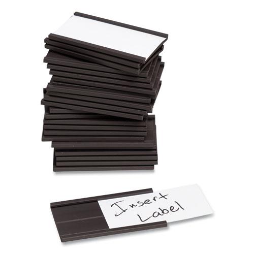 Magnetic Card Holders, 2 x 1, Black, 25/Pack. Picture 3