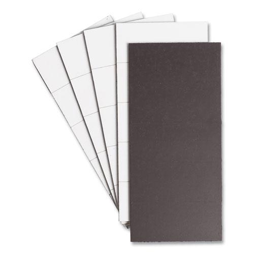 Dry Erase Magnetic Tape Strips, 2" x 0.88", White, 25/Pack. Picture 4