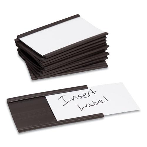 Magnetic Card Holders, 3 x 1.75, Black, 10/Pack. Picture 3