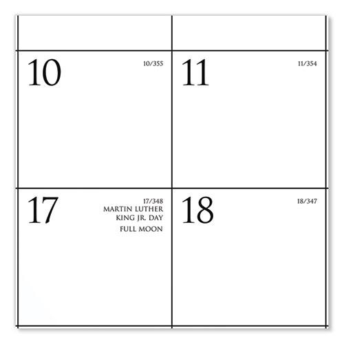 Business Monthly Wall Calendar, 15 x 12, White/Black Sheets, 12-Month (Jan to Dec): 2023. Picture 4