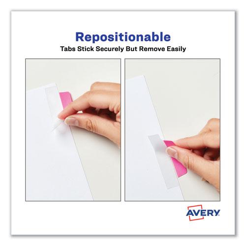 Ultra Tabs Repositionable Tabs, Margin Tabs: 2.5" x 1", 1/5-Cut, Assorted Neon Colors, 48/Pack. Picture 3