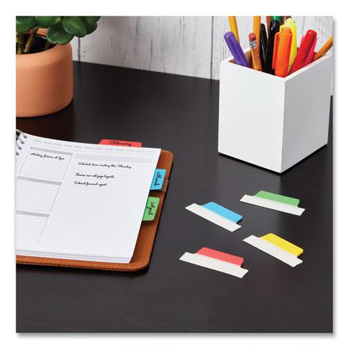 Ultra Tabs Repositionable Tabs, Margin Tabs: 2.5" x 1", 1/5-Cut, Assorted Colors, 48/Pack. Picture 9