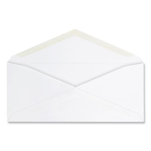 Open-Side Business Envelope, #10, Commercial Flap, Gummed Closure, 4.25 x 9.63, White, 125/Box. Picture 1