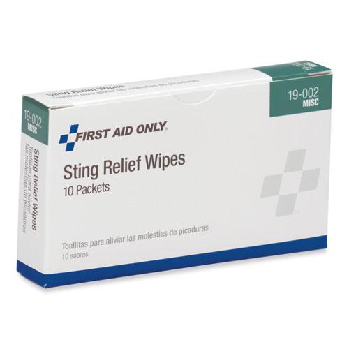 First Aid Sting Relief Pads, 10/Box. Picture 2