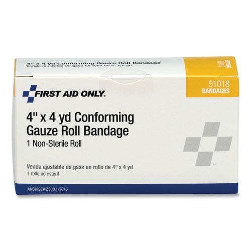 First Aid Conforming Gauze Bandage, Non-Sterile, 4" Wide. Picture 2