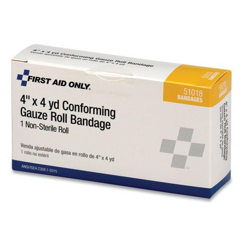 First Aid Conforming Gauze Bandage, Non-Sterile, 4" Wide. Picture 4