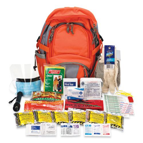 Emergency Preparedness First Aid Backpack, XL, 63 Pieces, Nylon Fabric. The main picture.
