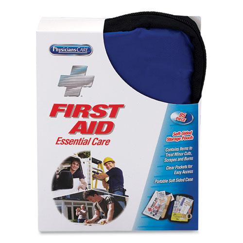 Soft-Sided First Aid Kit for up to 10 People, 95 Pieces, Soft Fabric Case. Picture 1