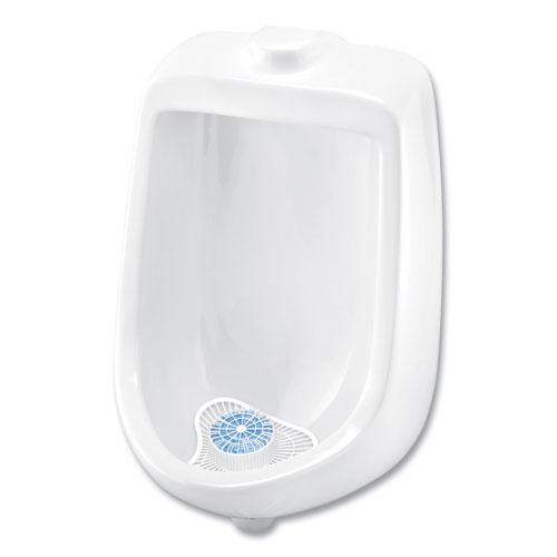 Extra Duty Urinal Screen with Non-Para Block, Evergreen with Enzymes Scent, White, Dozen. Picture 2