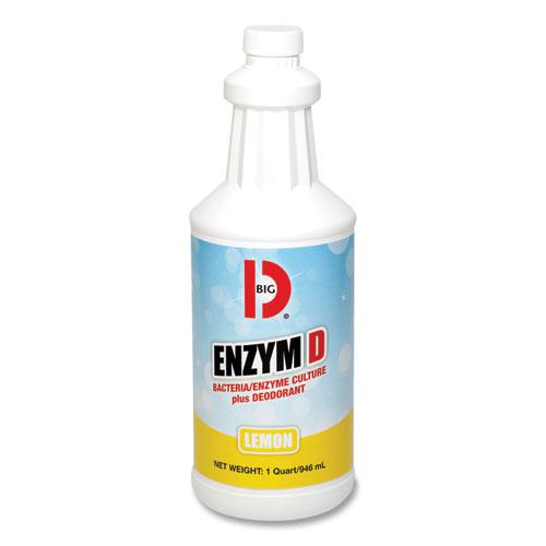Enzym D Digester Liquid Deodorant, Lemon, 32 oz Bottle, 12/Carton. Picture 1