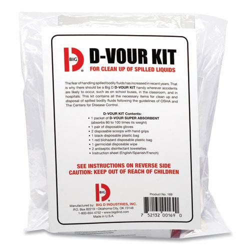D'vour Clean-up Kit, Powder, All Inclusive Kit, 6/Carton. Picture 1