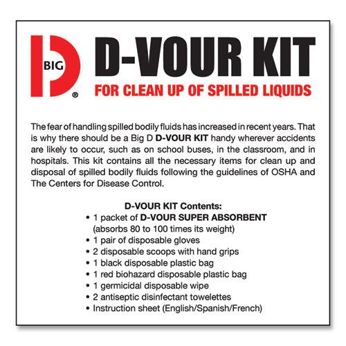 D'vour Clean-up Kit, Powder, All Inclusive Kit, 6/Carton. Picture 3