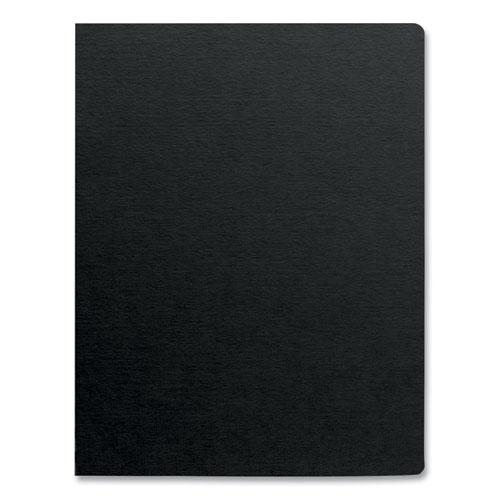 Futura Presentation Covers for Binding Systems, Opaque Black, 11.25 x 8.75, Unpunched, 25/Pack. Picture 5