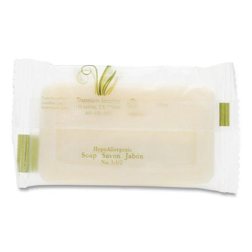 Body and Facial Soap, Fresh Scent, # 1 1/2 Flow Wrap Bar, 500/Carton. Picture 3