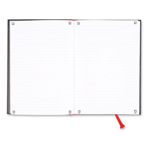 Hardcover Casebound Notebooks, SCRIBZEE Compatible, 1-Subject, Wide/Legal Rule, Black Cover, (96) 9.75 x 6.75 Sheets. Picture 2