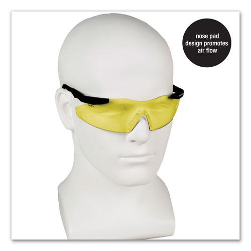 Magnum 3G Safety Eyewear, Black Frame, Yellow/Amber Lens, 12/Box. Picture 4