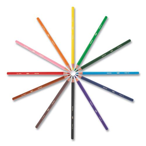 Kids Coloring Combo Pack in Durable Case, 12 Each: Colored Pencils, Crayons, Markers. Picture 1