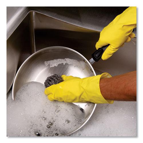 Stainless Steel Scrubber, Large Size, 2.5 x 2.75, Steel Gray, 12/Carton. Picture 3