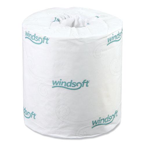 Bath Tissue, Septic Safe, Individually Wrapped Rolls, 2-Ply, White, 500 Sheets/Roll, 48 Rolls/Carton. Picture 1