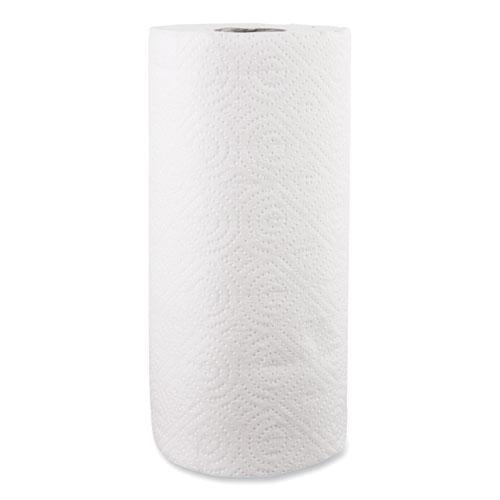 Kitchen Roll Towels, 2-Ply, 11 x 8.8, White, 100/Roll, 30 Rolls/Carton. Picture 2