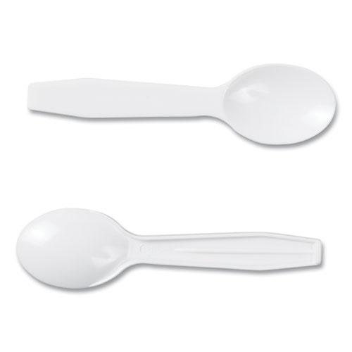 Polystyrene Taster Spoons, White, 3000/Carton. Picture 3