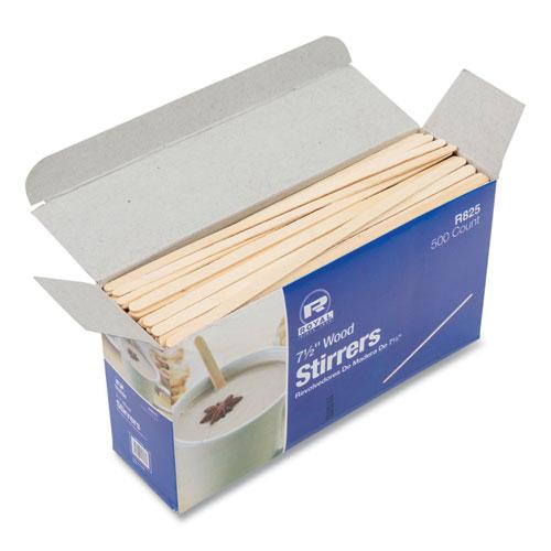 Wood Coffee Stirrers, 7.5" Long, 500/Box, 10 Boxes/Carton. Picture 5