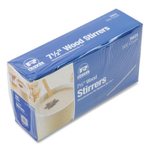 Wood Coffee Stirrers, 7.5" Long, 500/Box, 10 Boxes/Carton. Picture 3