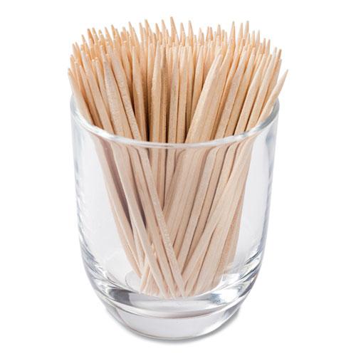 Square Wood Toothpicks, 2.75", Natural, 800/Box, 24 Boxes/Carton. Picture 3