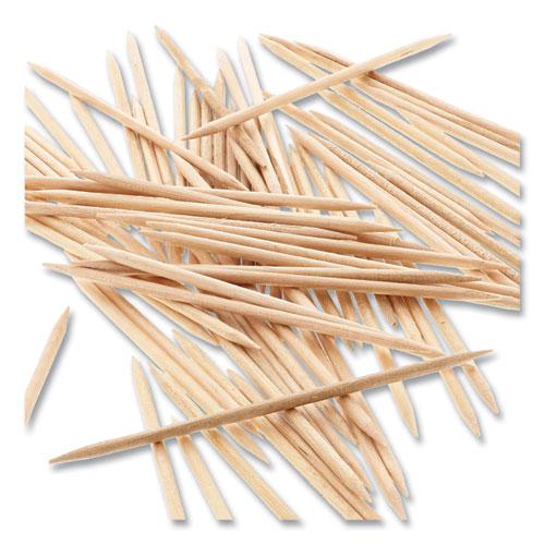 Round Wood Toothpicks, 2.5", Natural, 800/Box, 24 Boxes/Carton. Picture 5