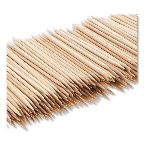 Round Wood Toothpicks, 2.5", Natural, 800/Box, 24 Boxes/Carton. Picture 4