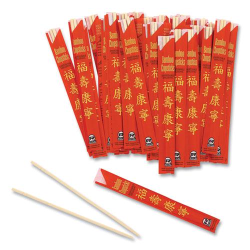 Chopsticks, Bamboo, 9", Natural, 1000/Carton. Picture 5