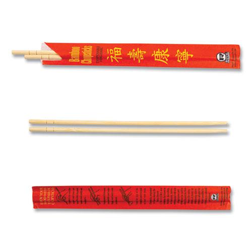 Chopsticks, Bamboo, 9", Natural, 1000/Carton. Picture 4
