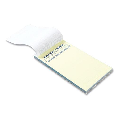 Guest Check Pad, 17 Lines, Two-Part Carbonless, 3.6 x 6.7, 50 Forms/Pad, 50 Pads/Carton. Picture 4